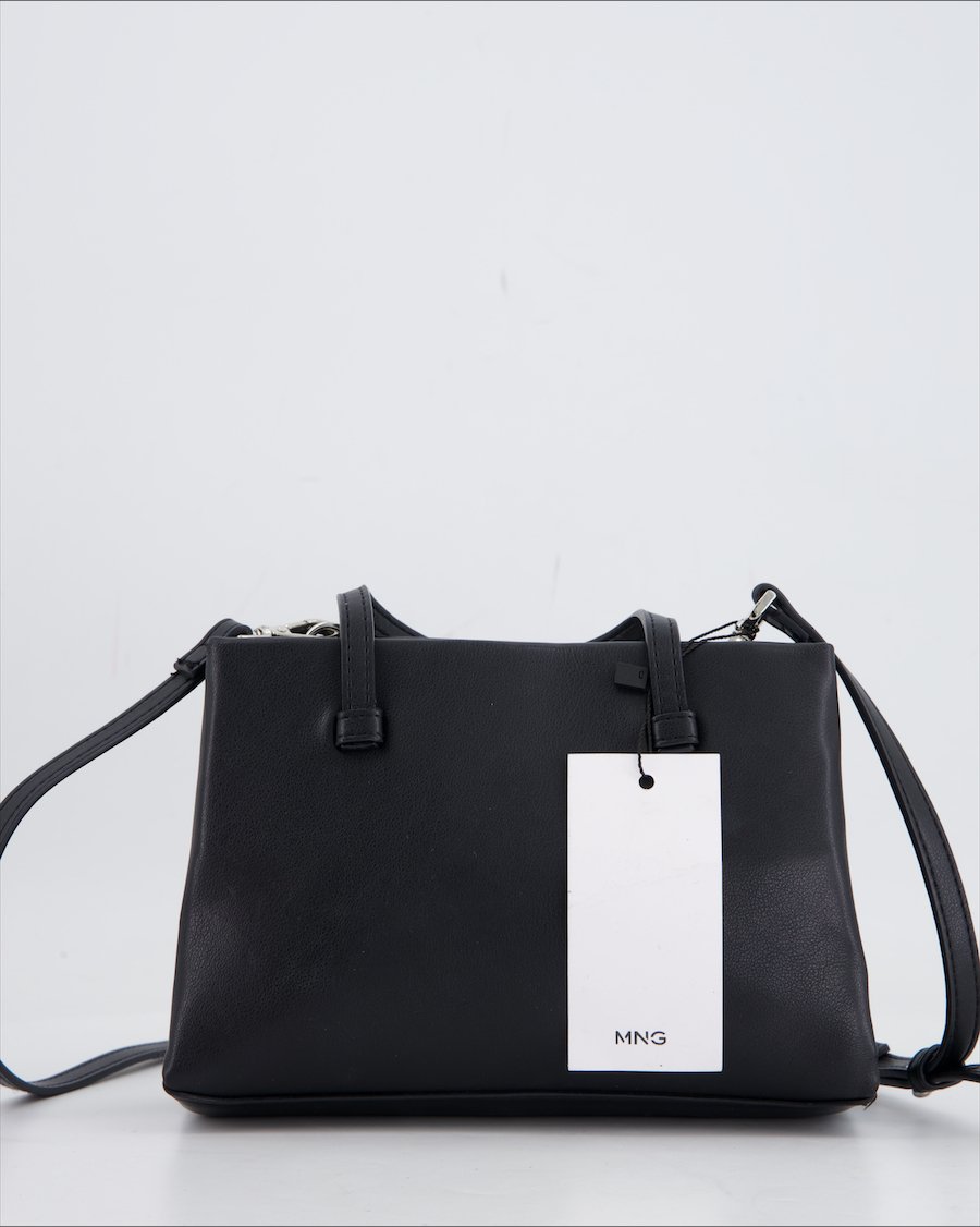 Mango Crossbody Polyurethane Black