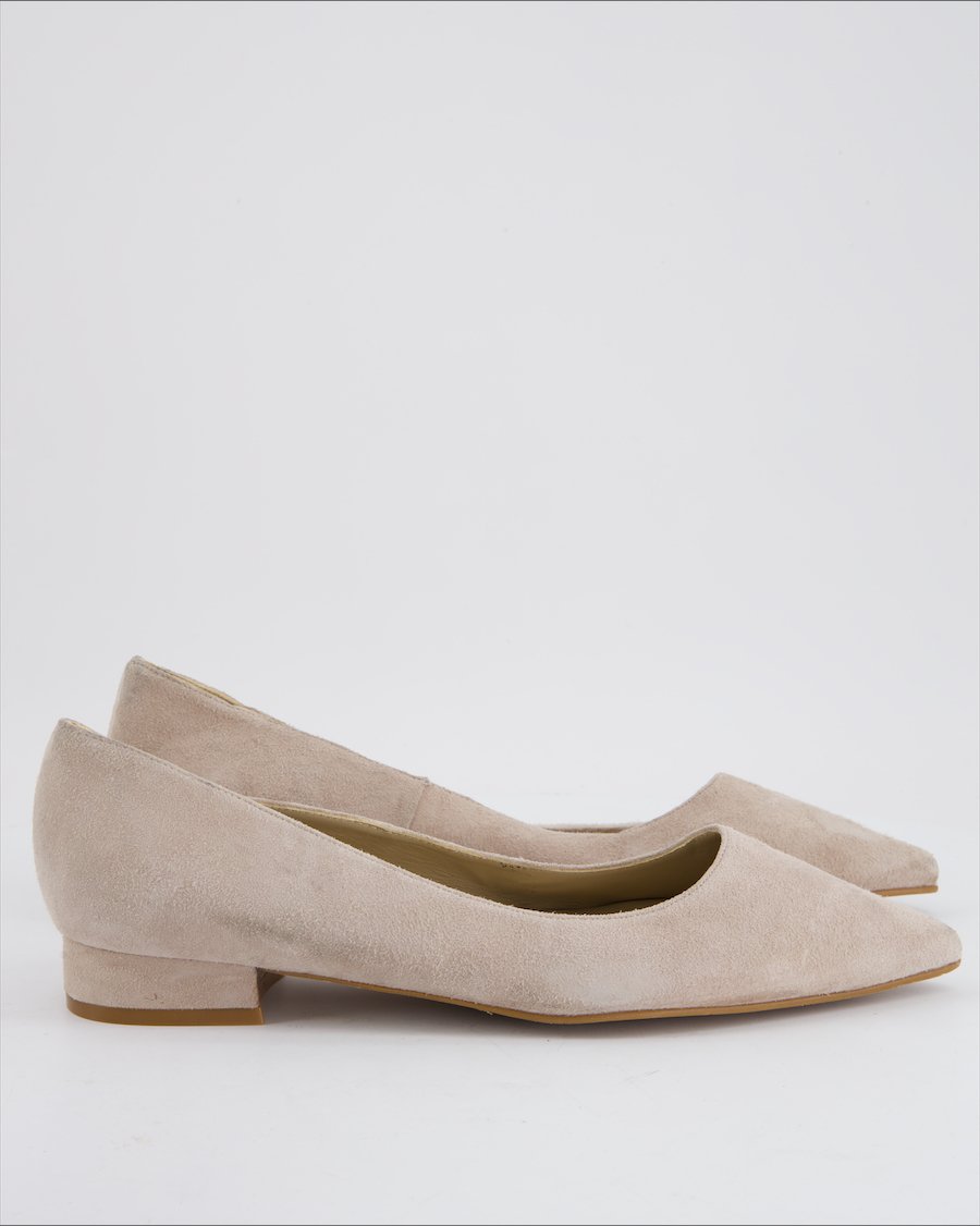 MADELEINE Ballet Flats Suede Beige EU 39