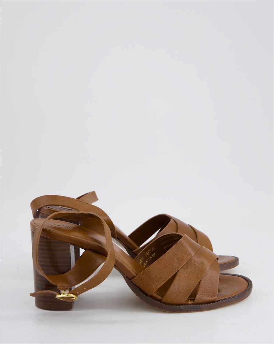 Dune Sandals Leather Brown EU 38