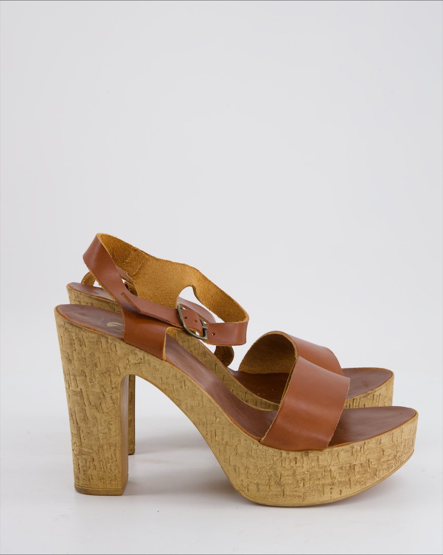 Bata Sandals Leather Camel EU 39