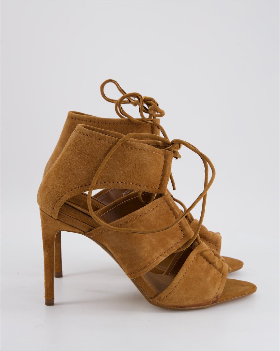 Zara Heels Suede Brown EU 39
