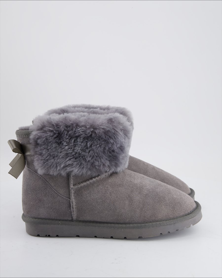 Unbranded Ankle Boots Suede Grey Eu 39