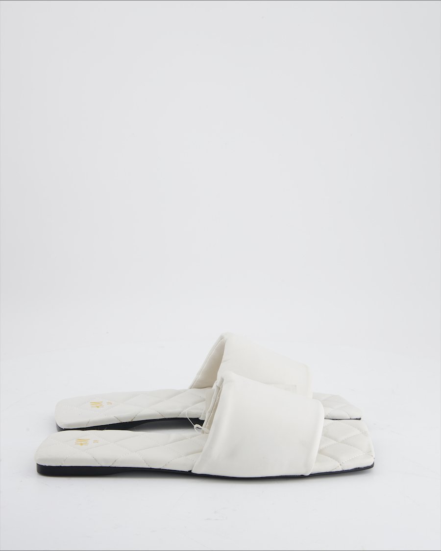 H&M Sandals Polyurethane White Eu 39