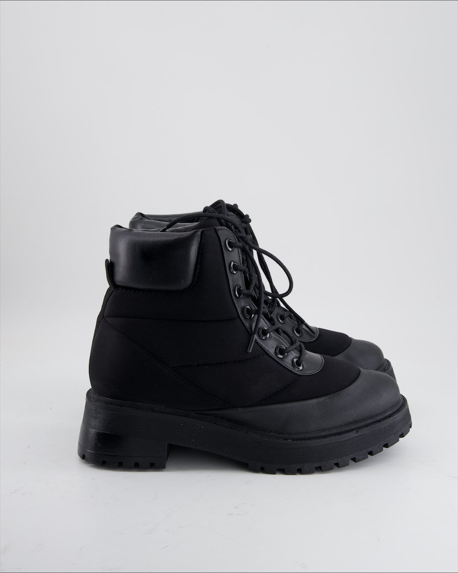 Zara Ankle Boots Cloth Black Eu 39