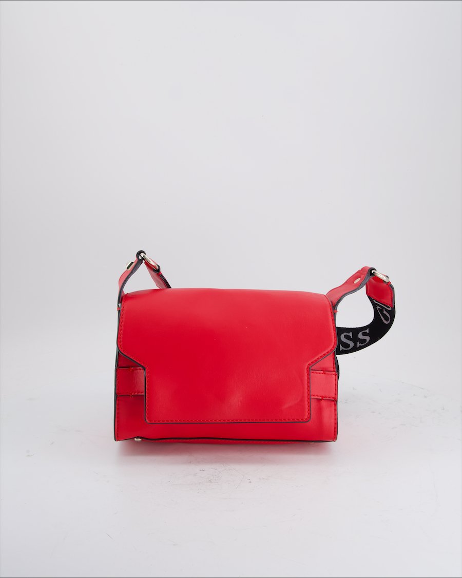 Guess Crossbody Bag Leather Red