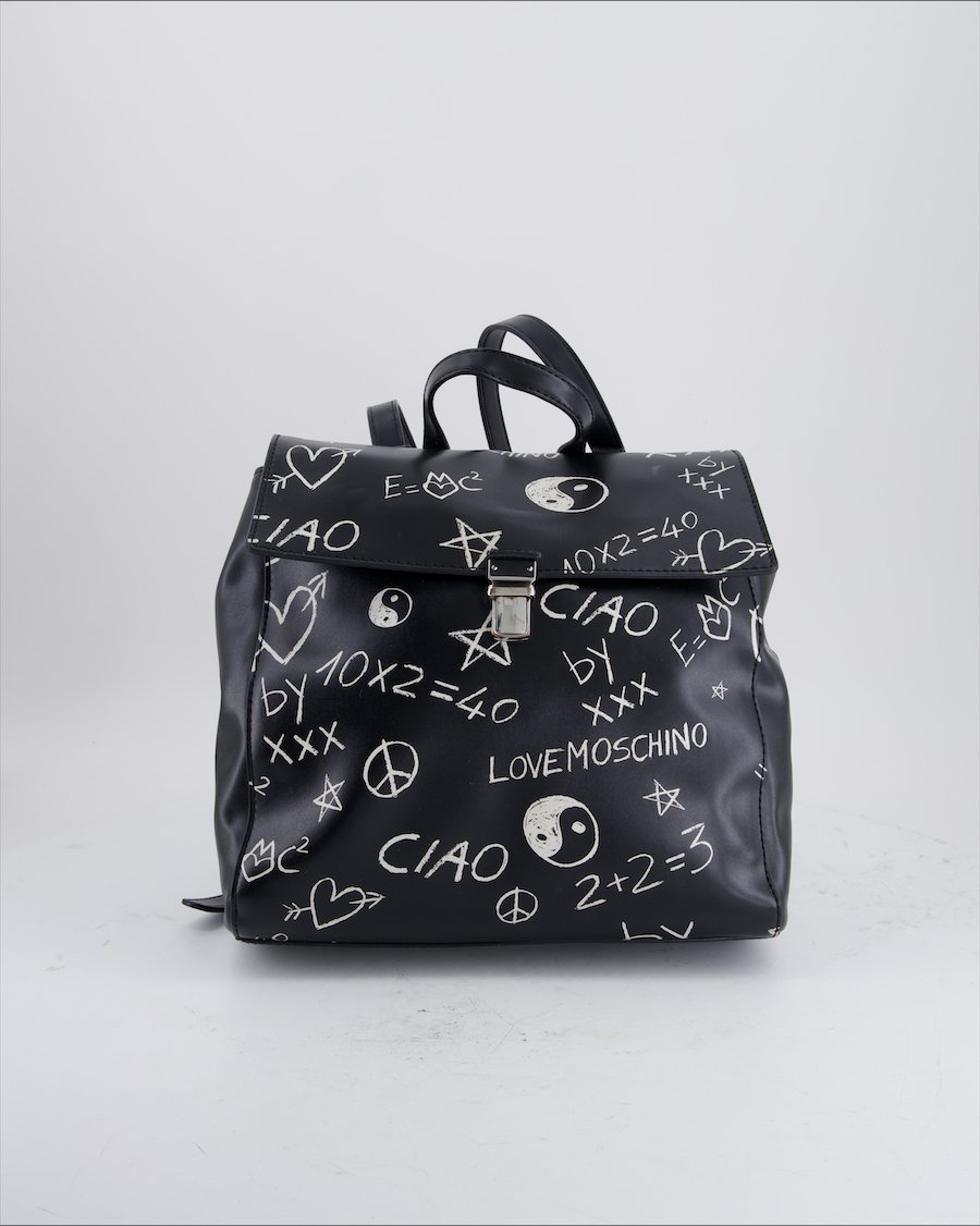 Love Moschino Backpack Leather Black