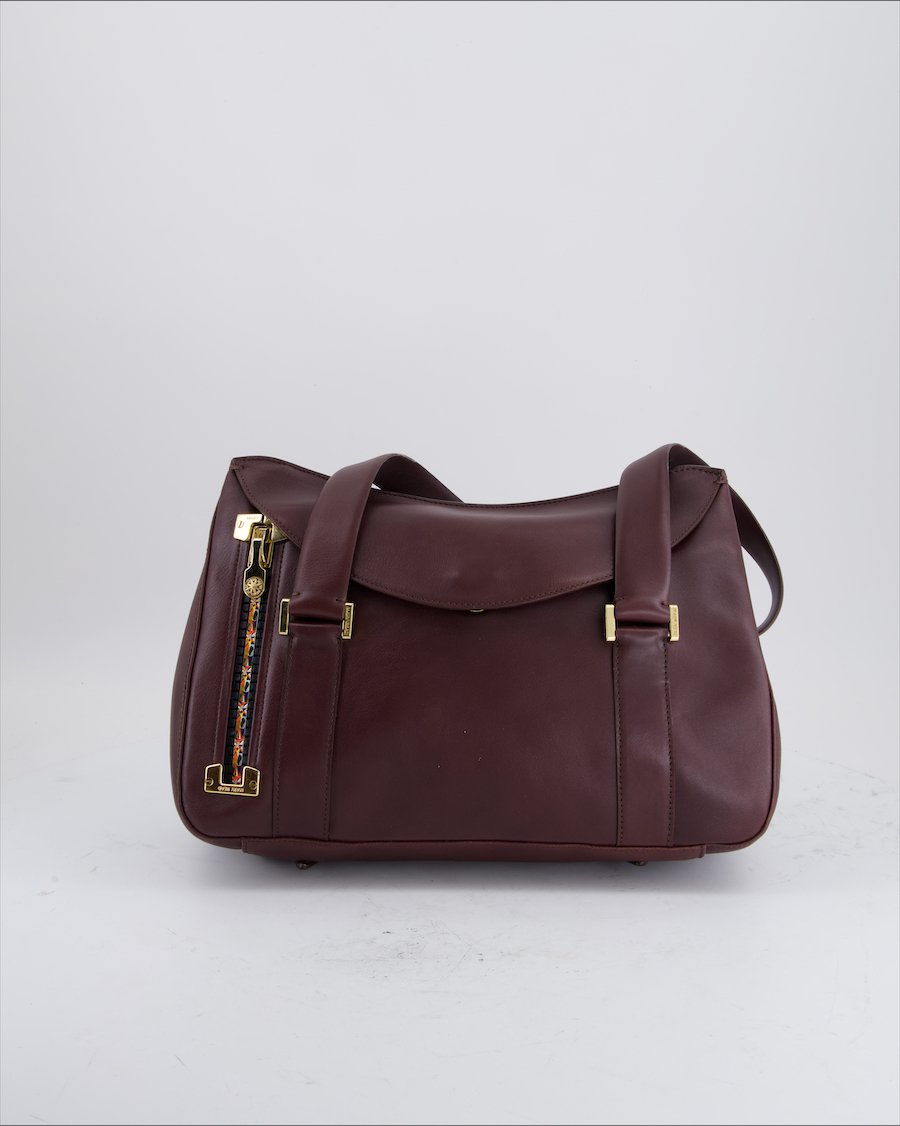 Mary Read Shoulder Bag Leather Burgundy