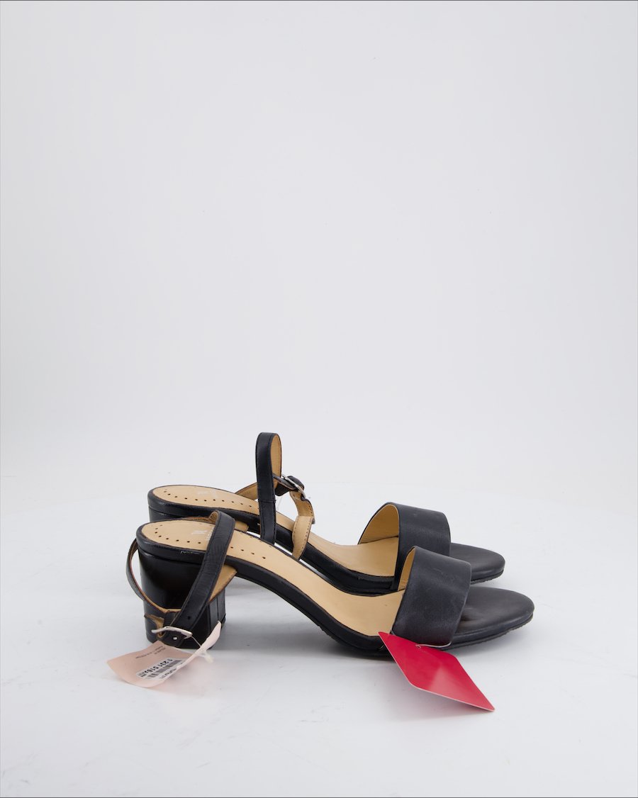 Varese Heels Leather Black Eu 39