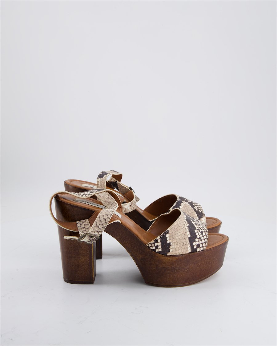 Steve Madden Heels Leather Brown Eu 39