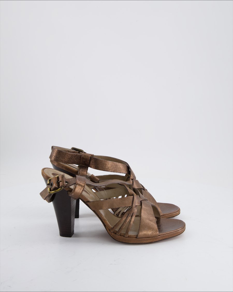 Janet&Janet Heels Leather Bronze Eu 39