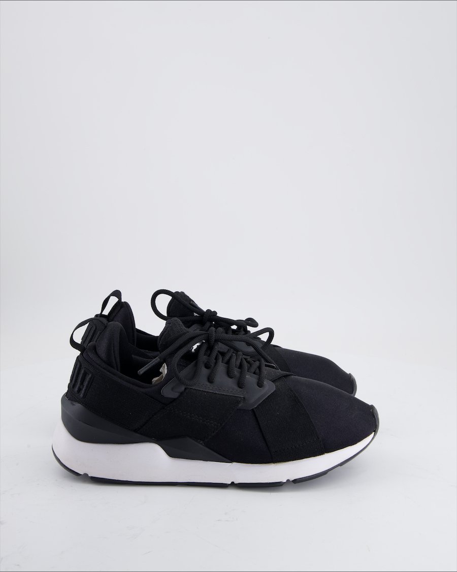 Puma Sneakers Muse Satin Trainers Cloth Black Eu 37