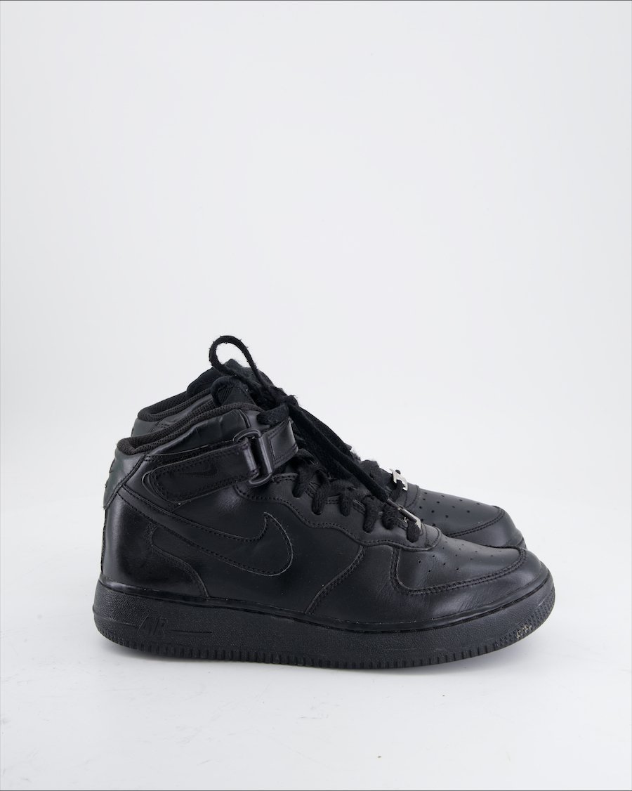 Nike Air Force 1 Mid Trainers Leather Black Eu 39