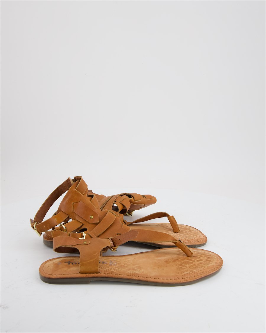 Tamaris Sandals Leather Camel Eu 41