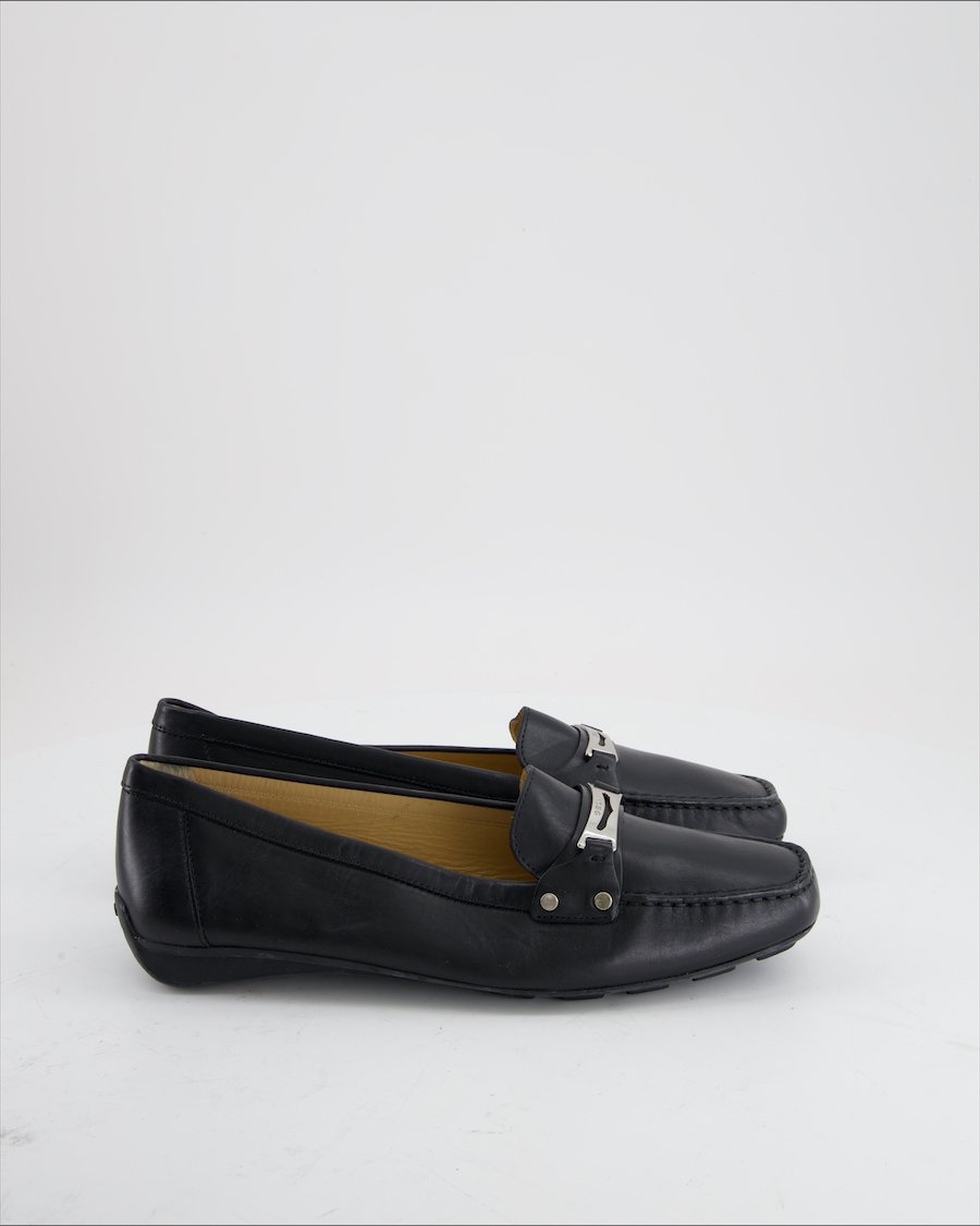 Geox  Flats Leather Black Eu 41