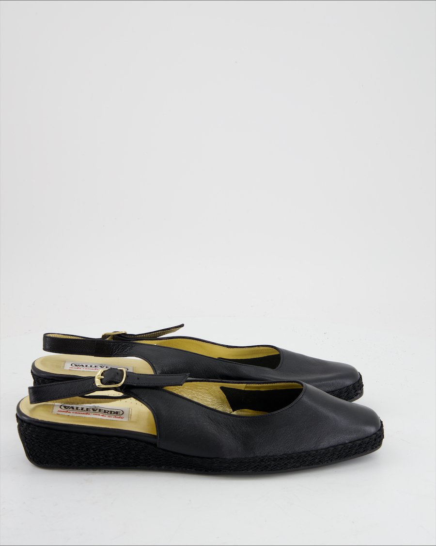 Valleverde Sandals Leather Black Eu 41