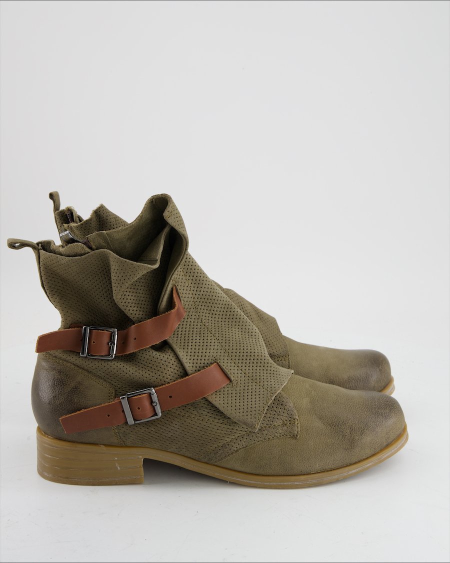 Lasocki Ankle Boots Leather Khaki Eu 41