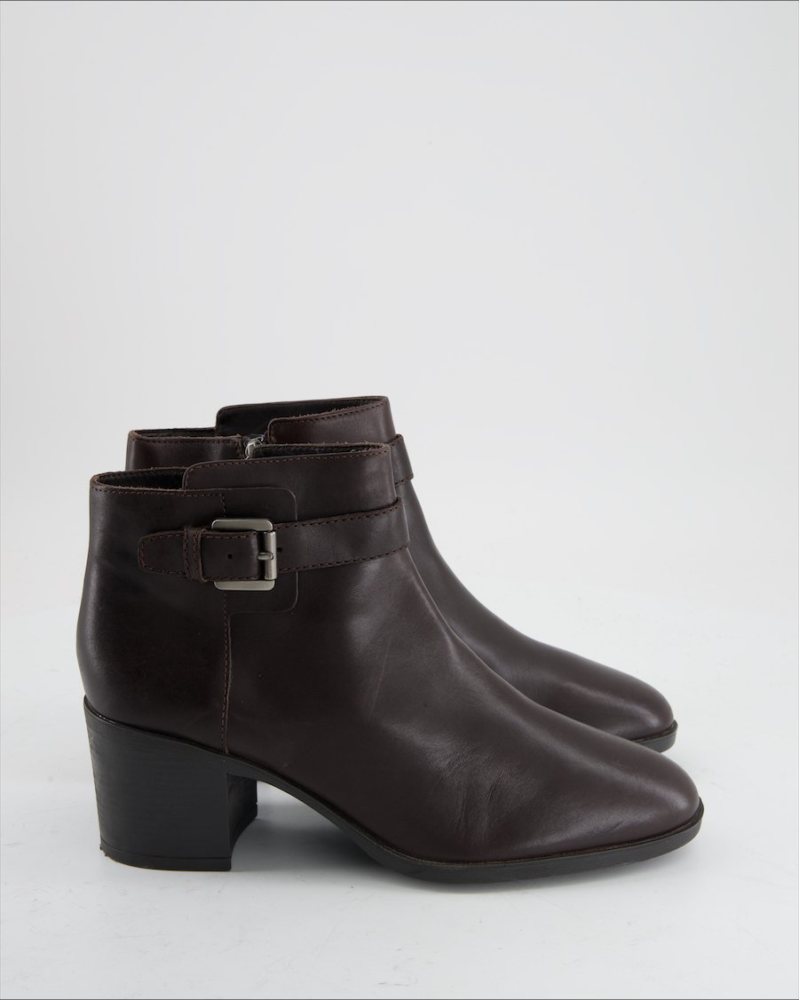 Geox Ankle Boots Leather Brown Eu 39