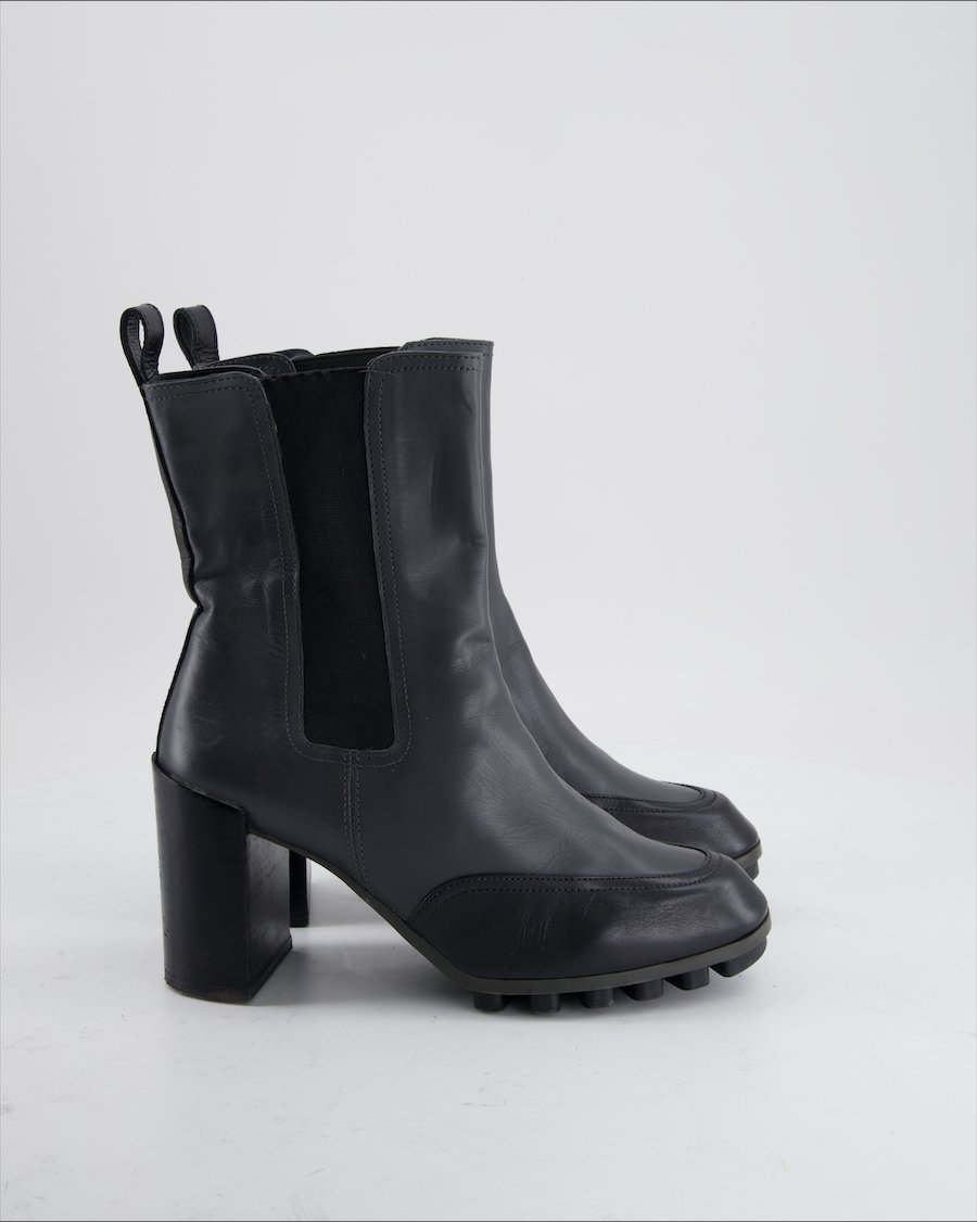 Robert Clergerie Anle Boots Leather Anthracite Eu 37.5