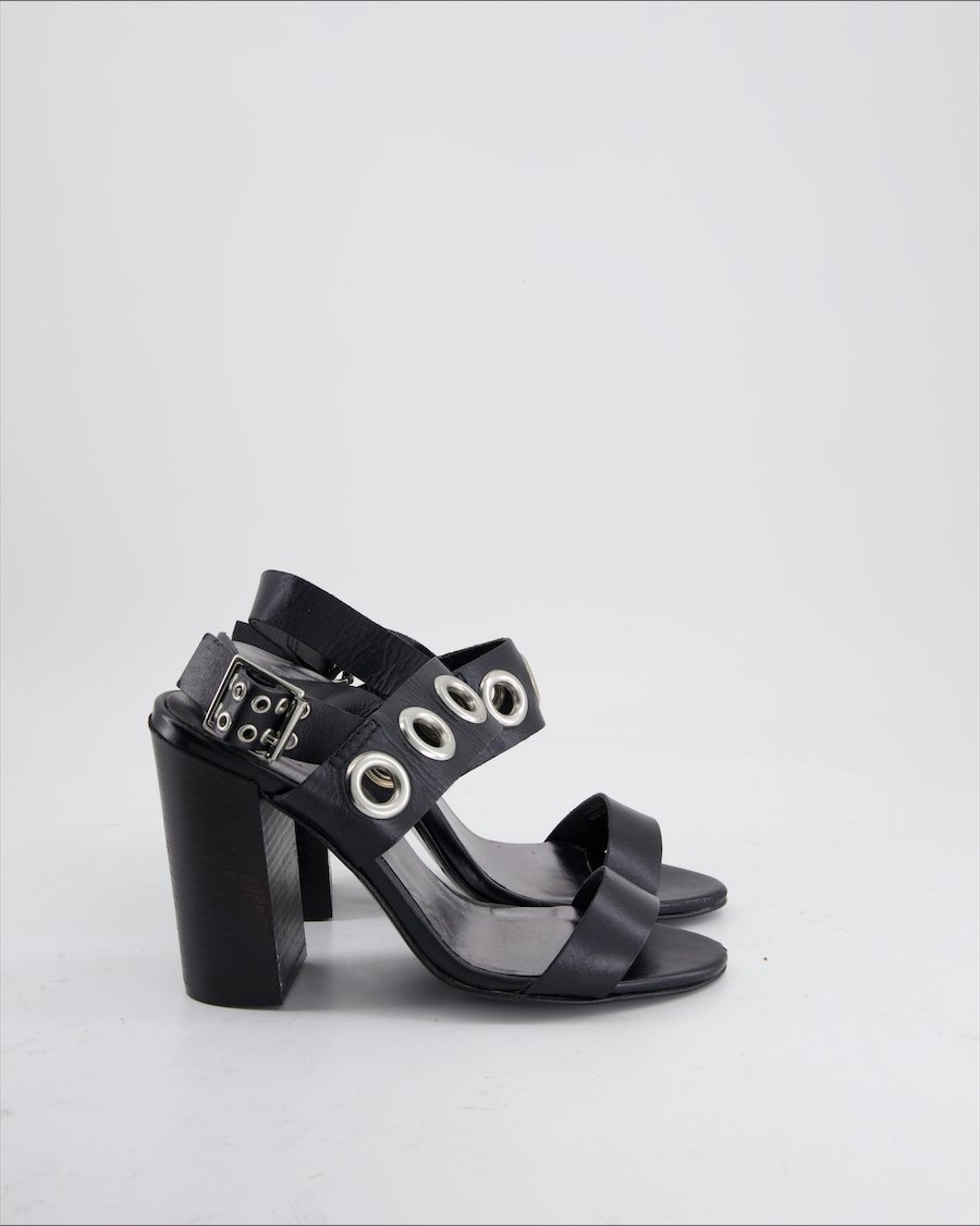Diesel Heels Leather Black Eu 39