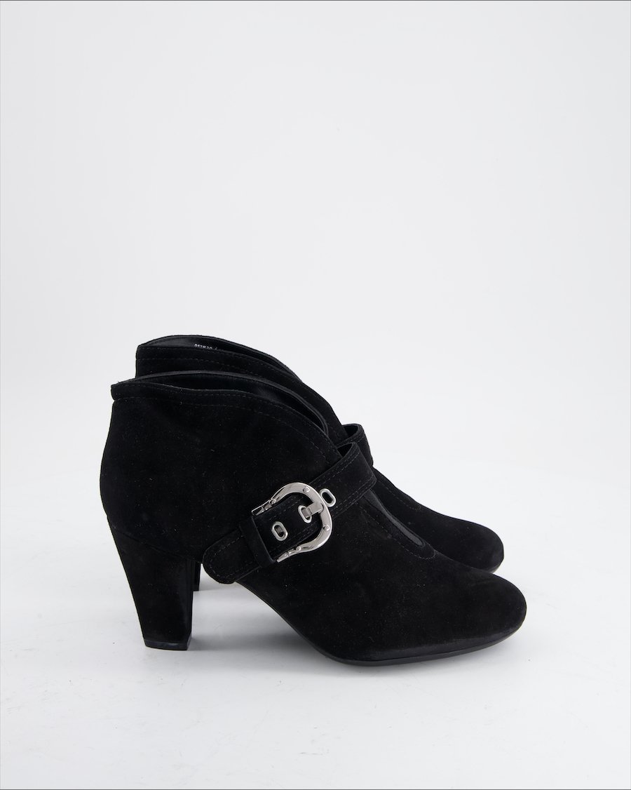 Geox Ankle Boots Suede Black Eu 38.5