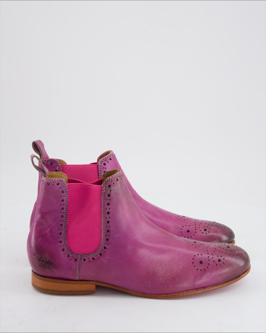Melvin & Hamilton Ankle Boots Leather Purple Eu 39
