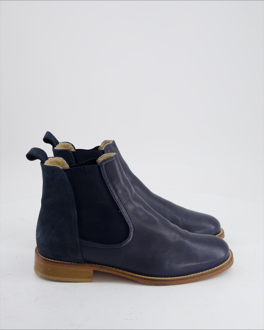 Navyboot Ankle Boots Leather Blue Eu 39