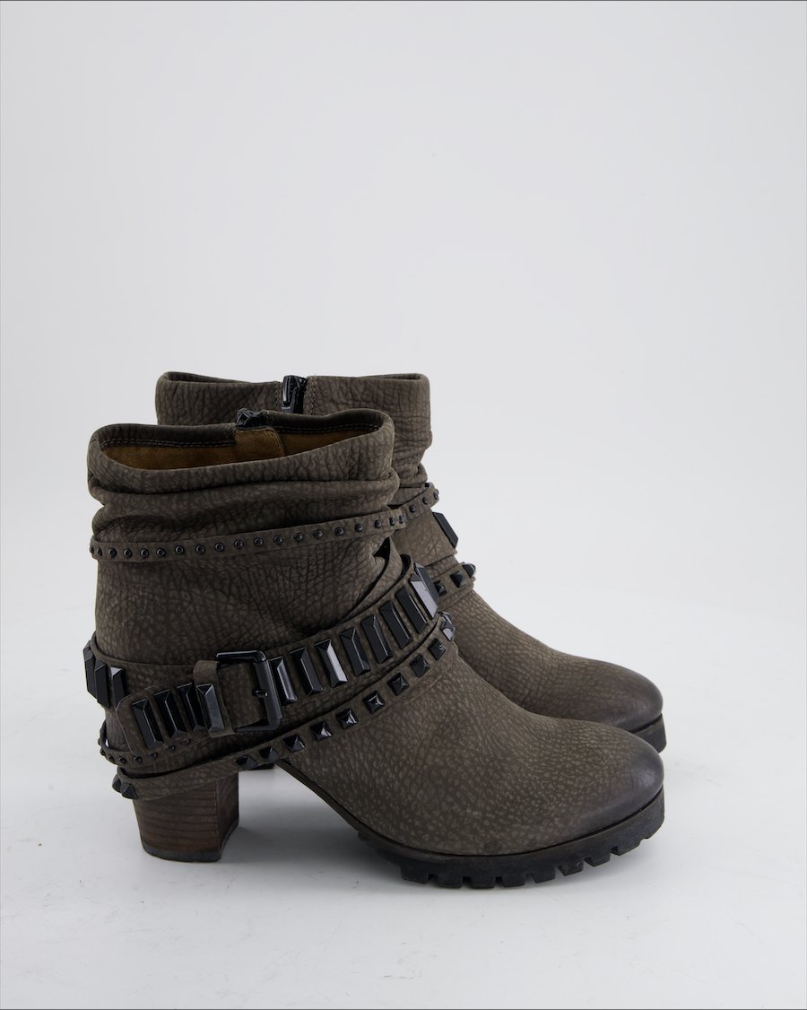 K&S Ankle Boots Leather Anthracite Eu 37