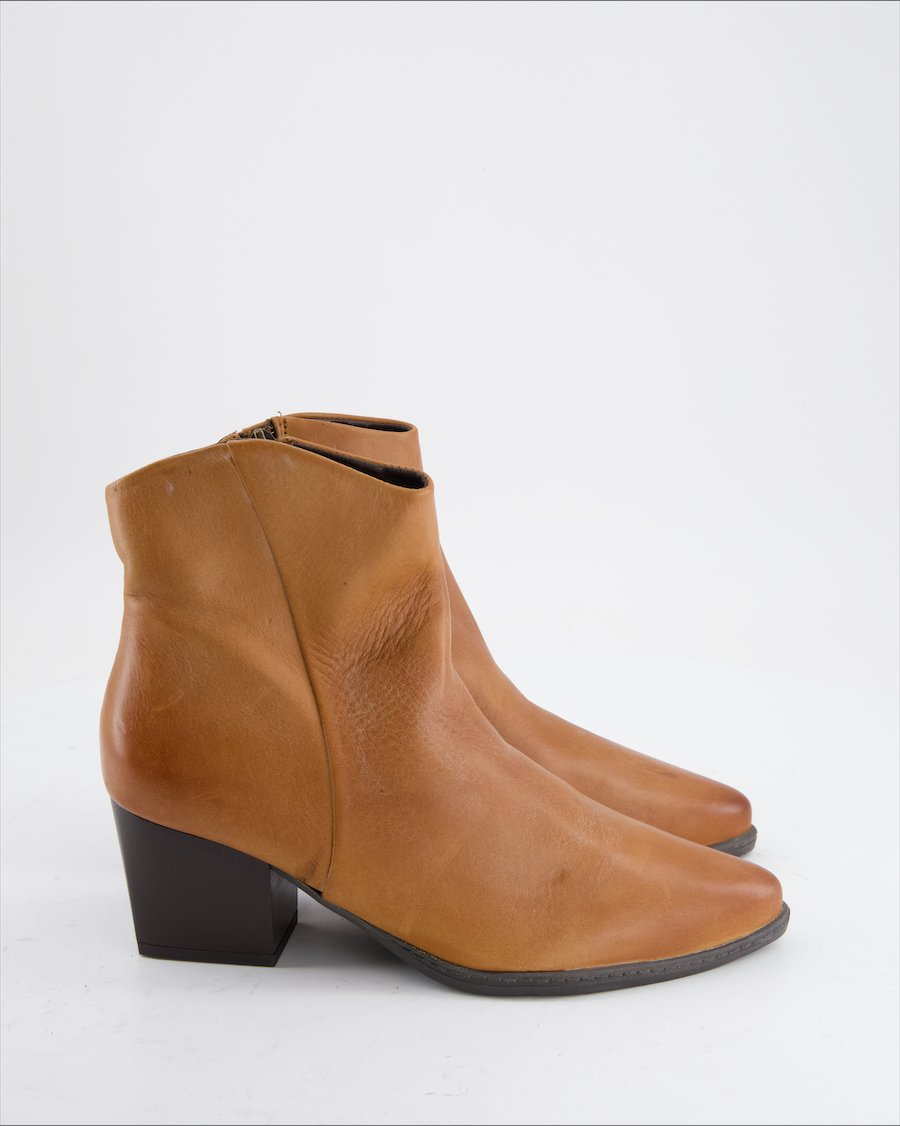 Lasocki Ankle Boots Leather Camel Eu 38
