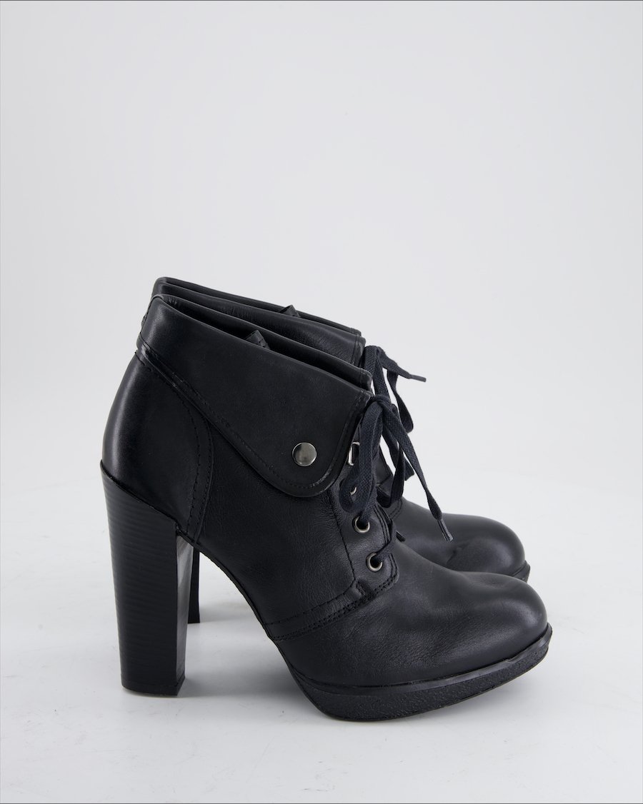 Bata Ankle Boots Leather Black Eu 39