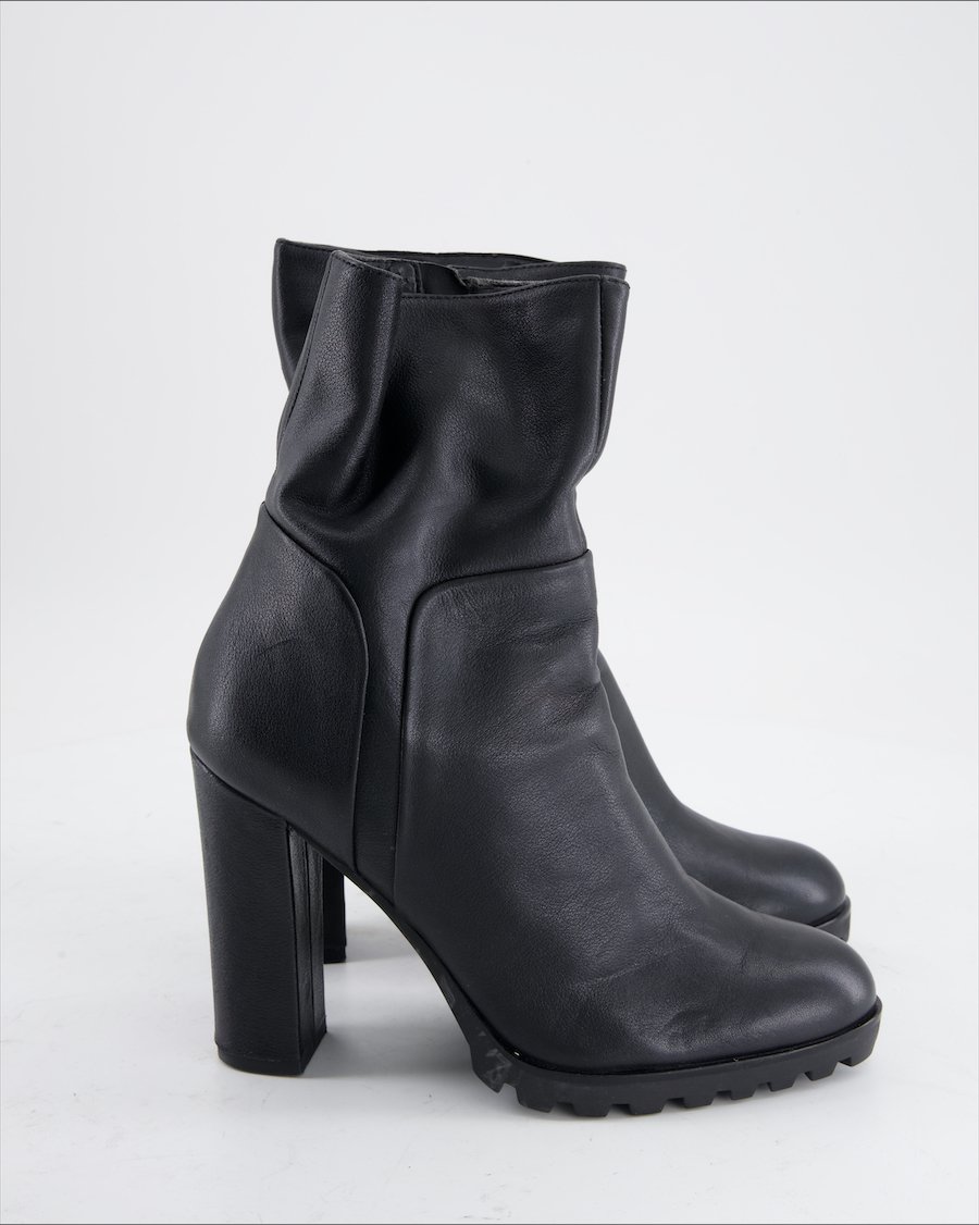 Aldo Ankle boots Leather Black Eu 38.5
