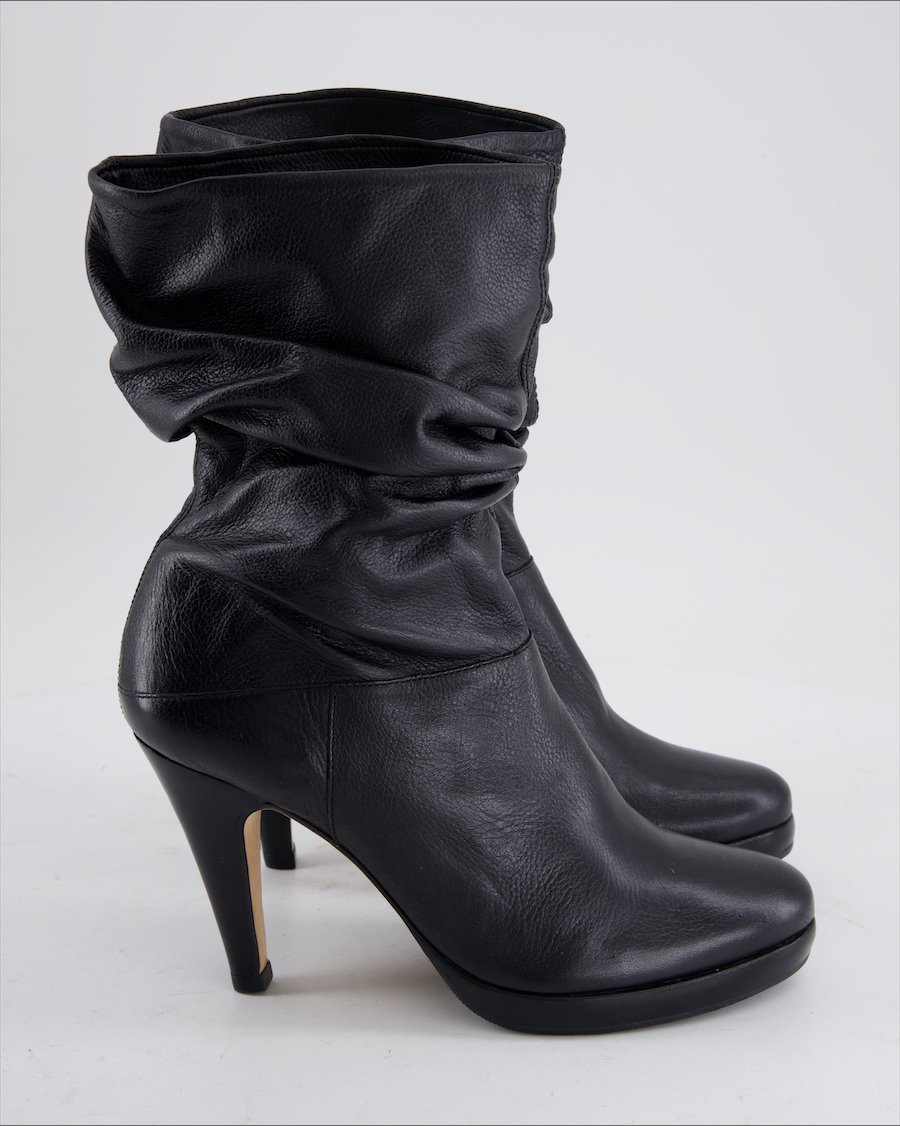 Buffalo Ankle Boots Leather Black Eu 38