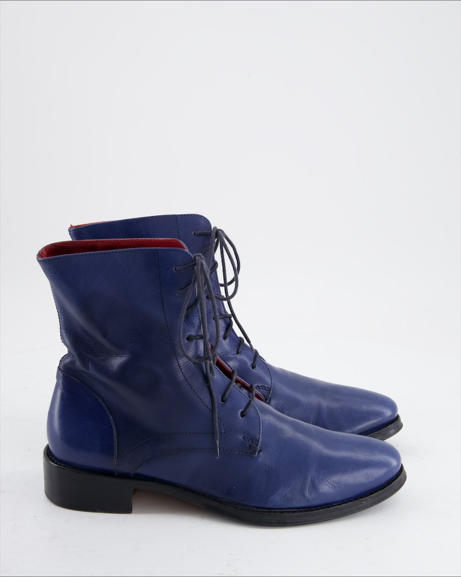 Navyboot Ankle boot Leather Blue Eu 35