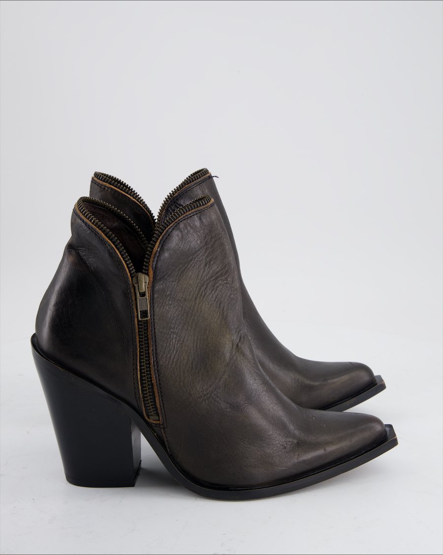 Jeffrey Campbell Ankle Boots Leather Brown Eu 41