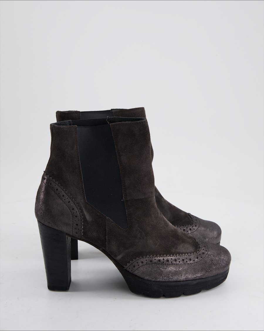 Paul Green Ankle Boots Suede Brown Eu 36.5