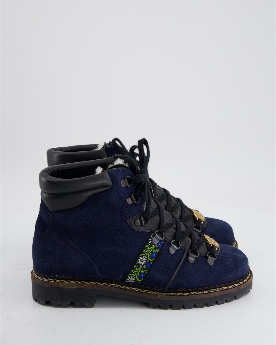 Kardahar Ankle Boots Suede Blue Eu 38