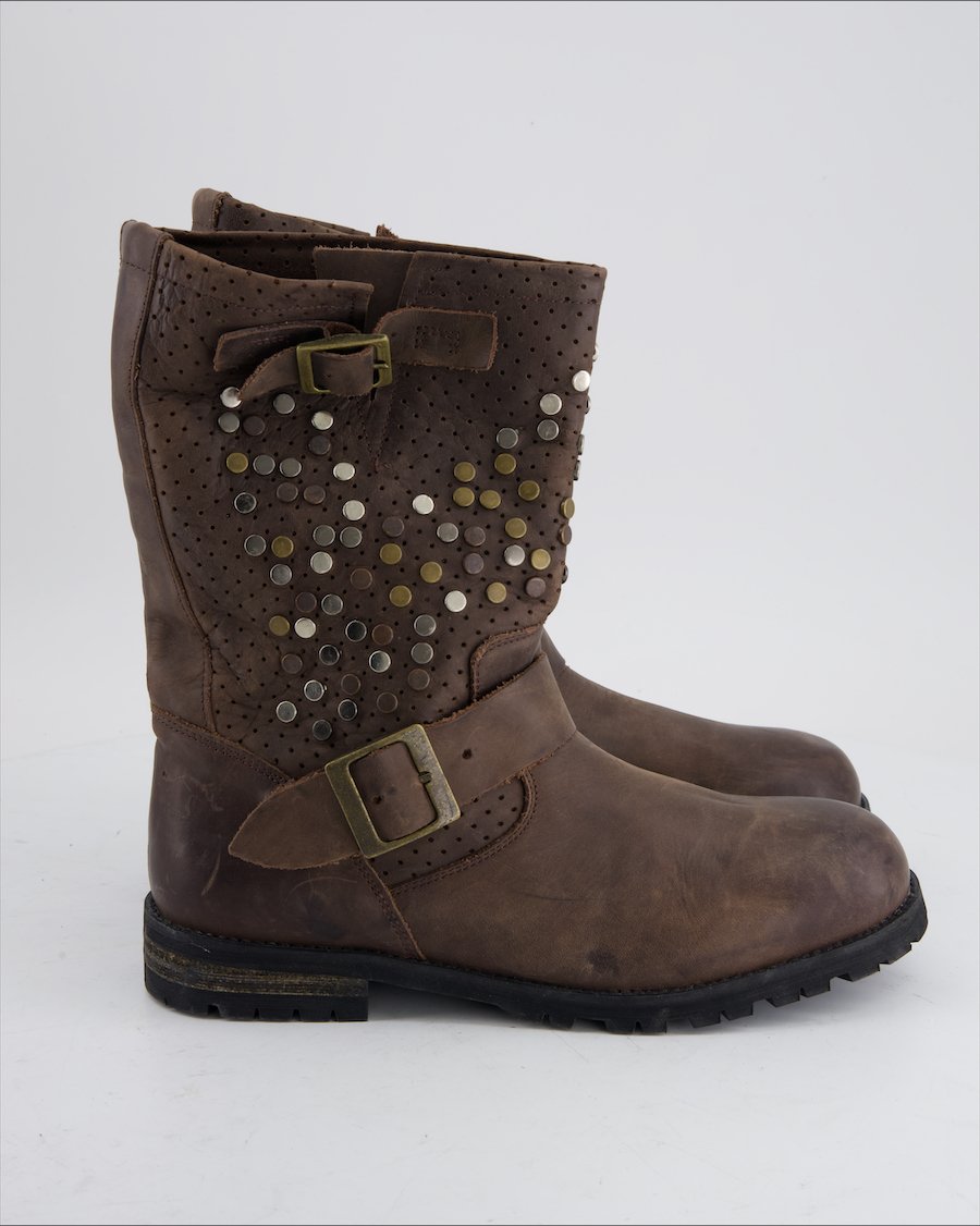 Buffalo Boots Leather Brown Eu 39