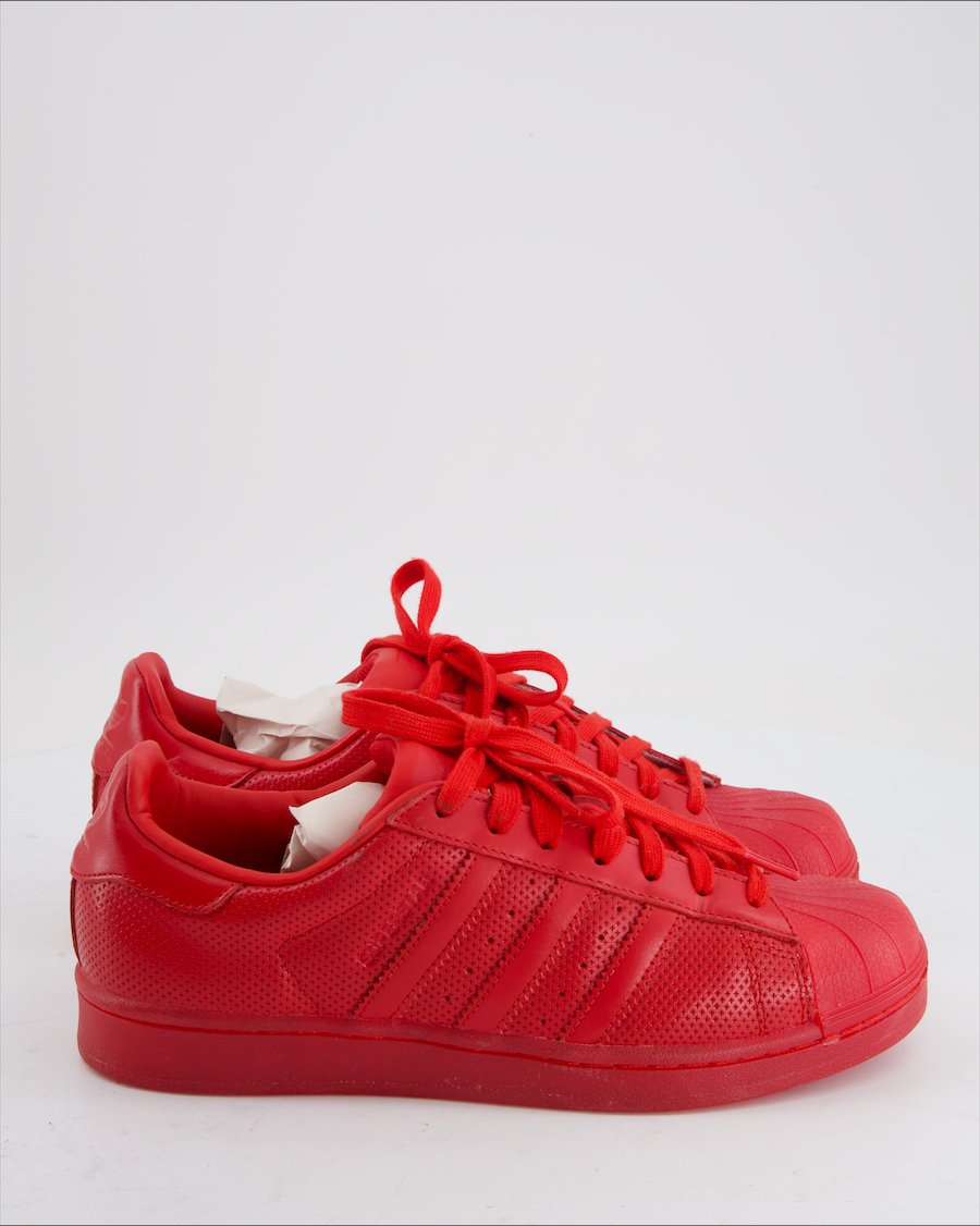 Adidas Superstar Trainers Leather Red Eu 40.5
