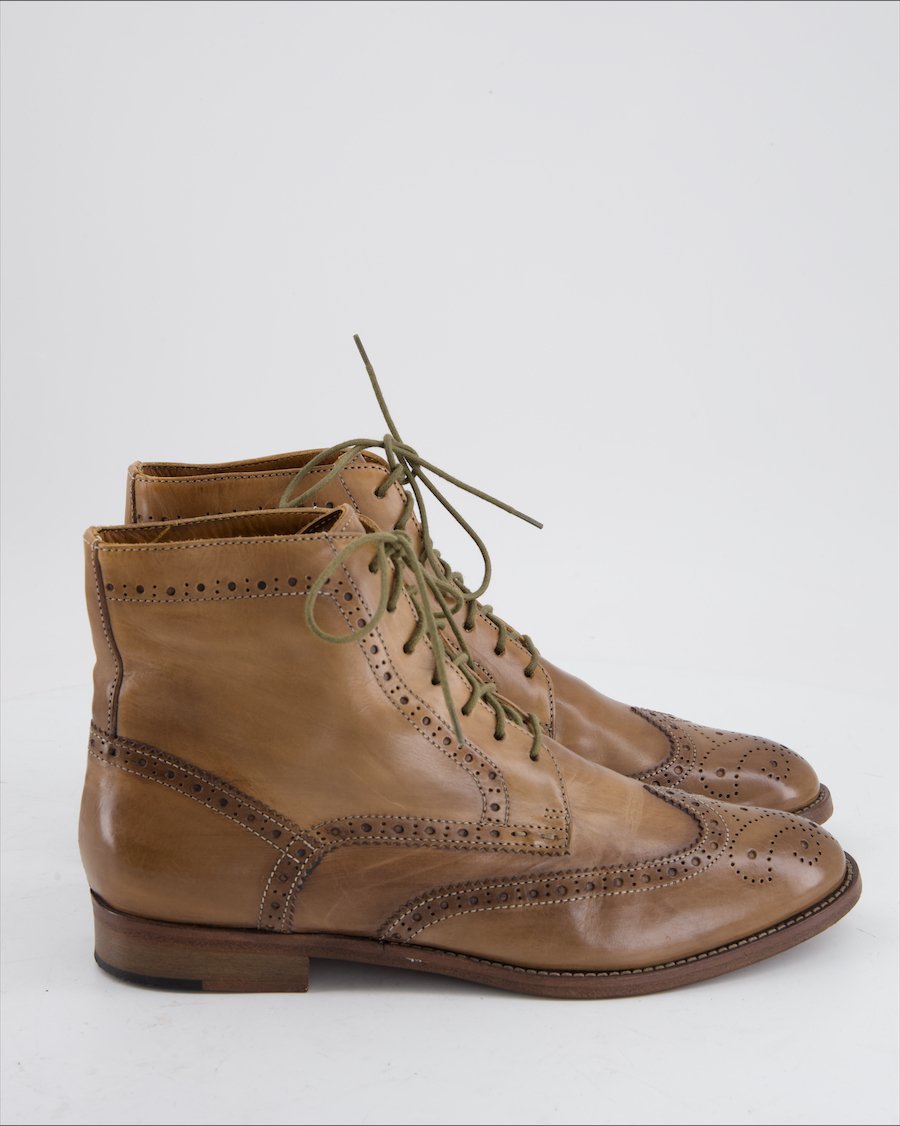Navaboot Ankle Boots Leather Camel EU 38