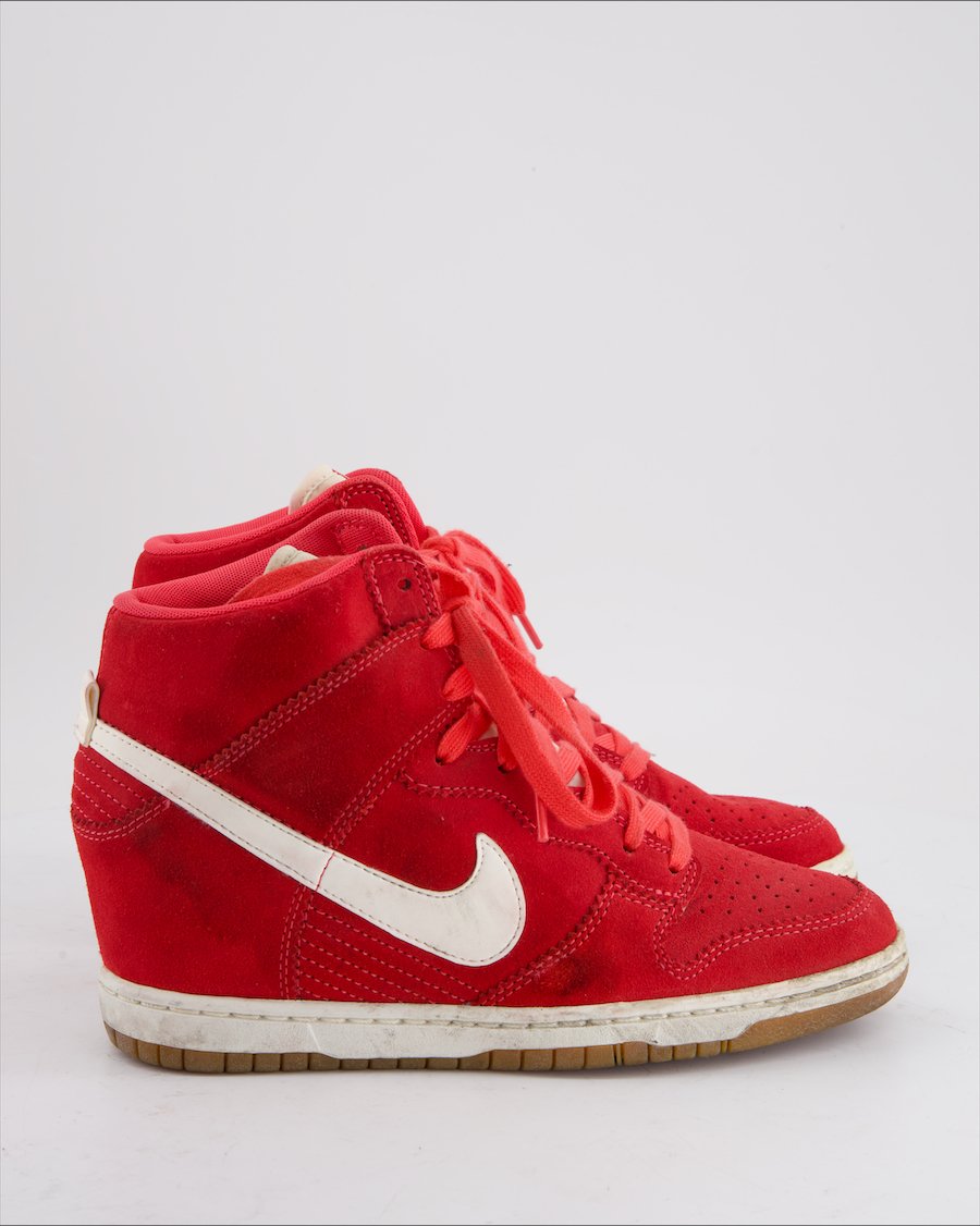 Nike Dunk Sky Trainers Suede Red Eu 40