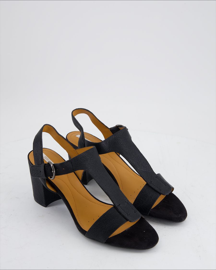 Geox Heels Leather Black Eu 39