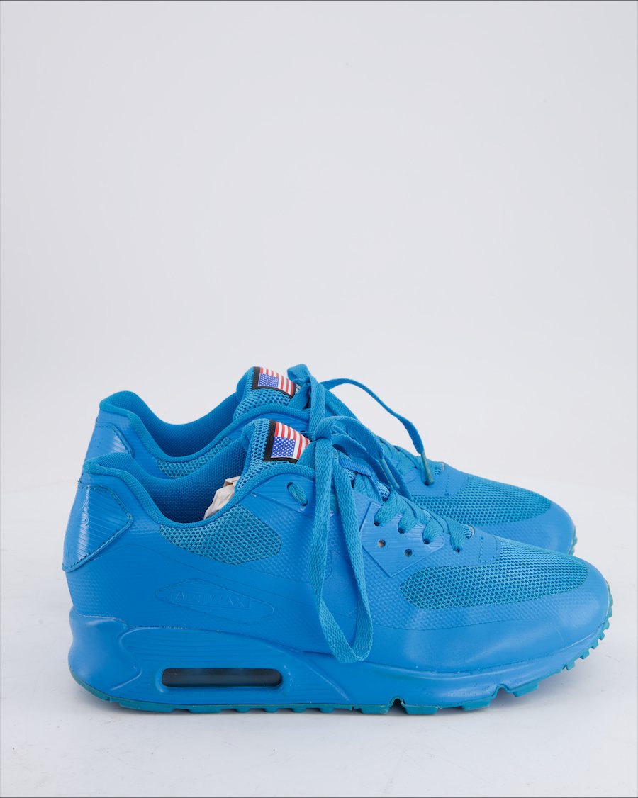 Nike Air Max 90 Hyperfuse Premium Trainers Leather Blue Eu 40