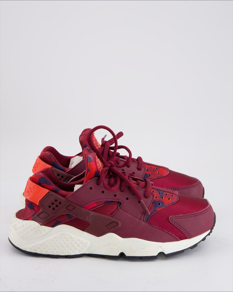 Nike Huarache Trainers Leather Burgundy Eu 40