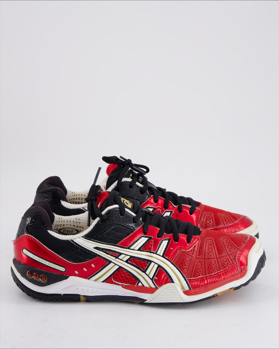 Asics Cyber Speed Trainers Cloth Red Eu 40.5