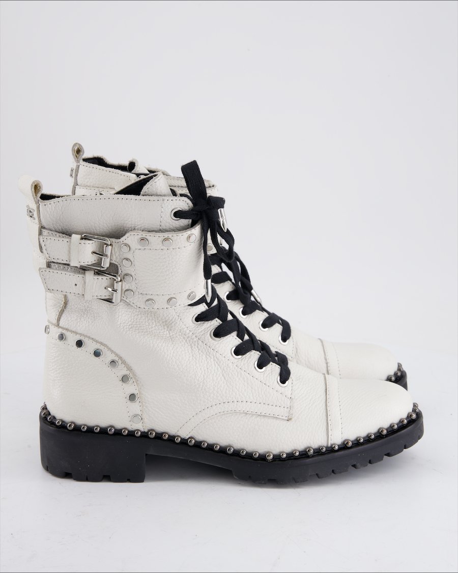 Sam Edelman Ankle boots Leather White Eu 38