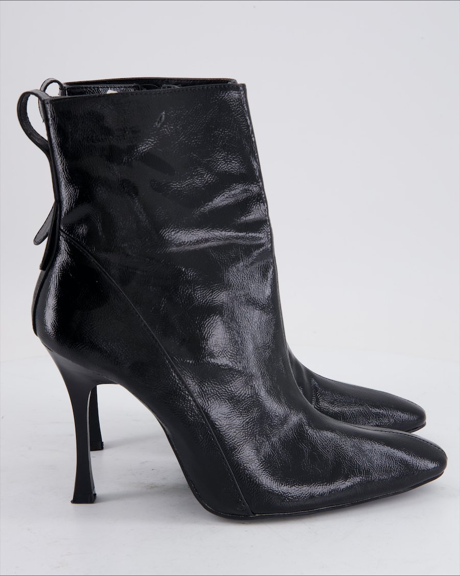 Zara Ankle Boots Leather Black Eu 40