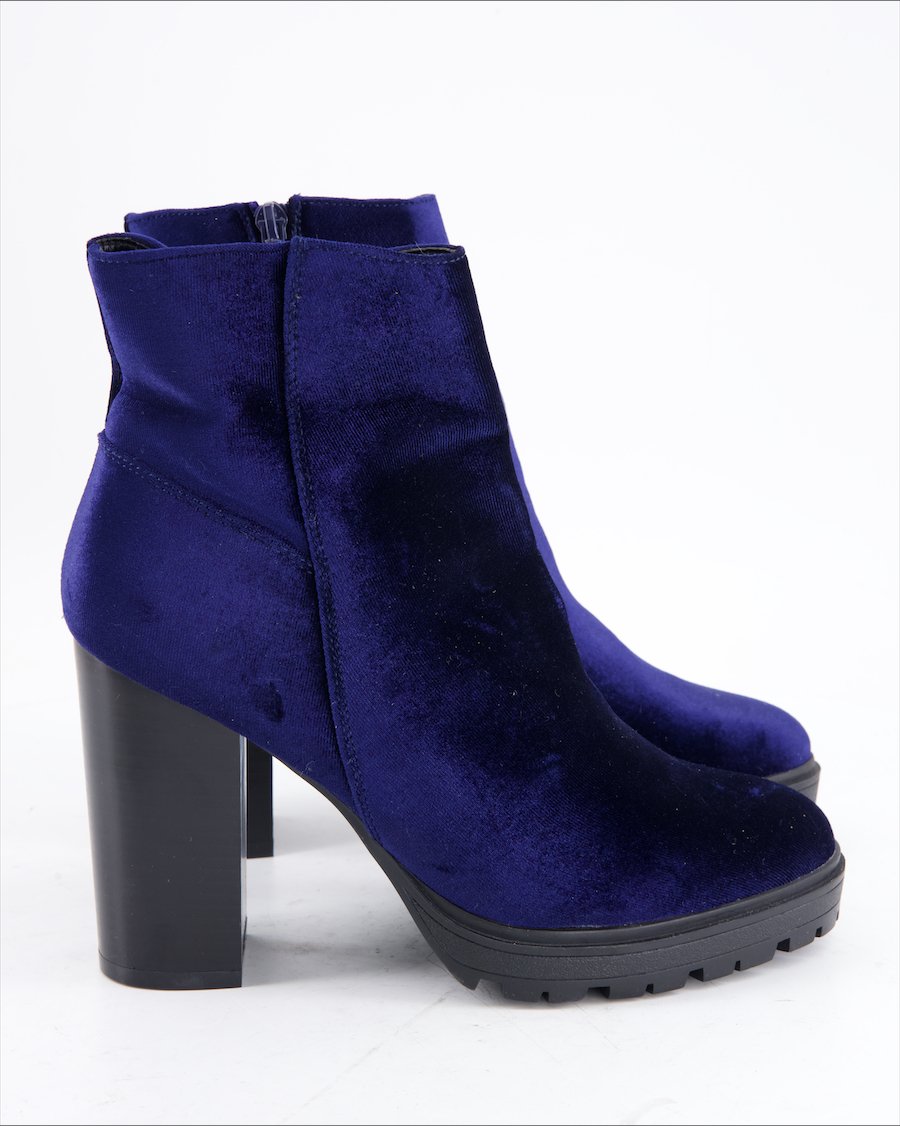Even&Odd Ankle Boots Velvet Blue Eu 40