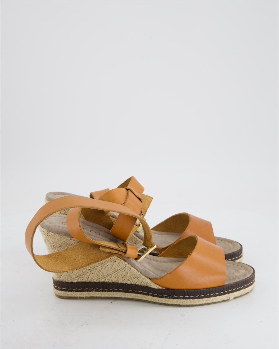 Comma Sandals Leather Camel