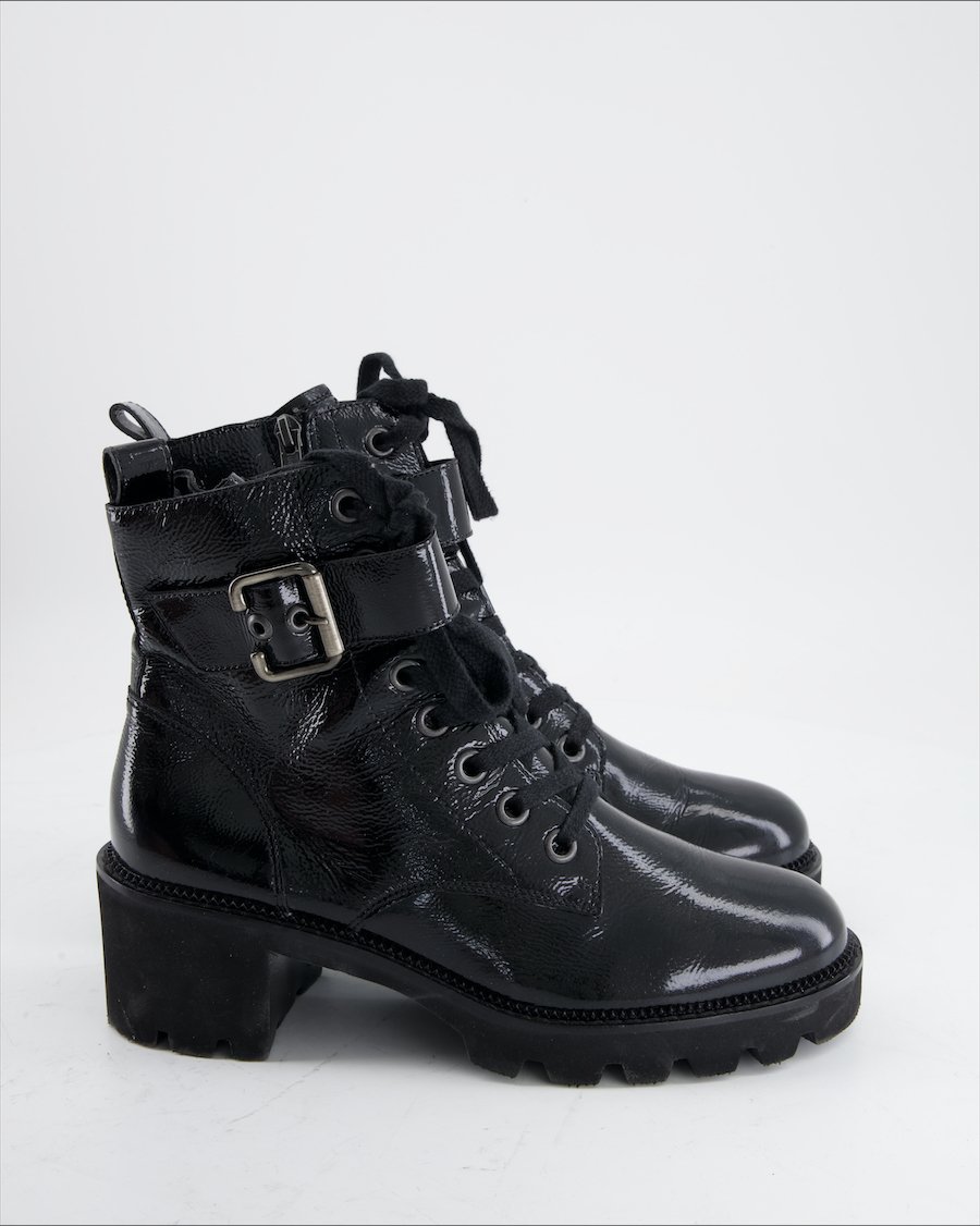 Paul Green Ankle Boots Leather Black Eu 39.5
