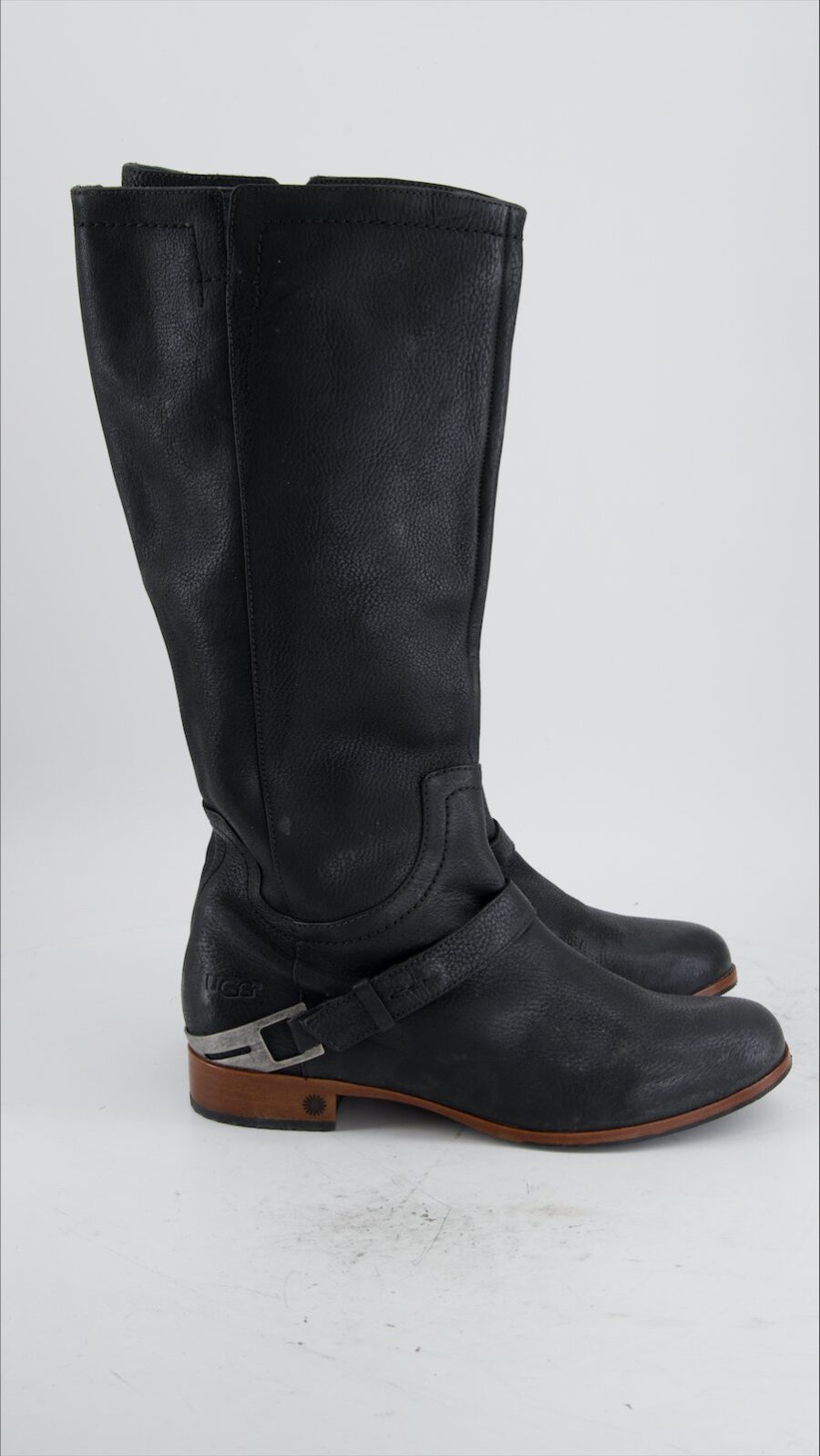 UGG Ankle Boots Leather Black Eu 40