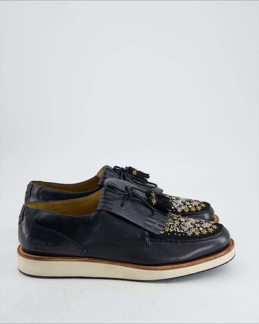 Melvin & Hamilton Flats Leather Black Eu 41